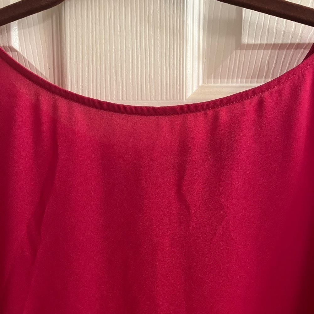 NY & CO~ RED BACK BUTTON BLOUSE~M - Picture 7 of 8